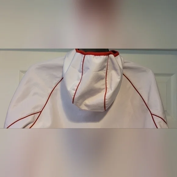 Men's White Super Bowl LIII Team ATL Voluteer Weatherproof Hoodie Size L Atlanta - Picture 5 of 10